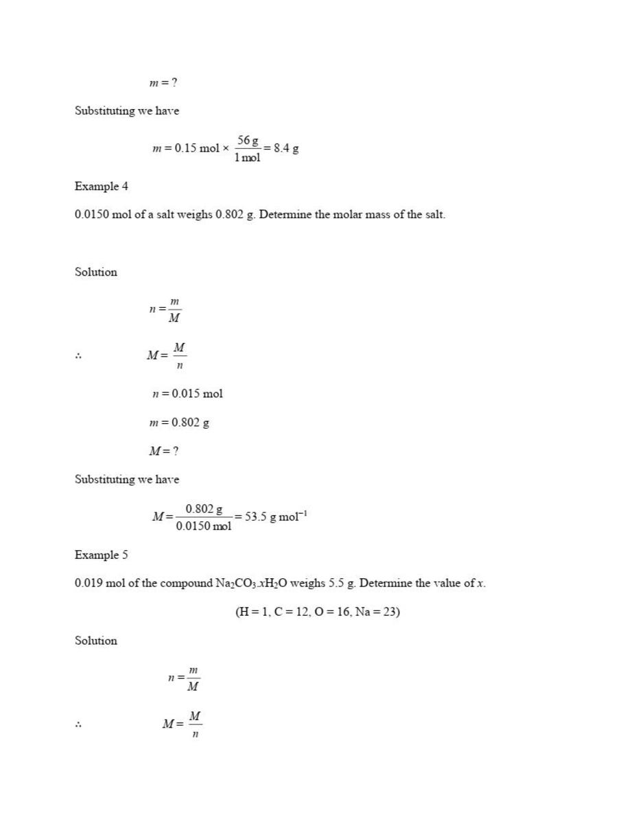 Chemistry Calculations: Formula, Mass and Mole - HubPages