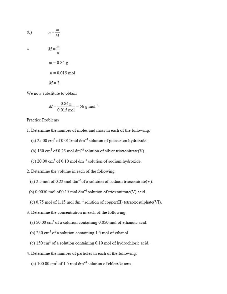 Chemistry Calculations: Formula, Mass and Mole - HubPages