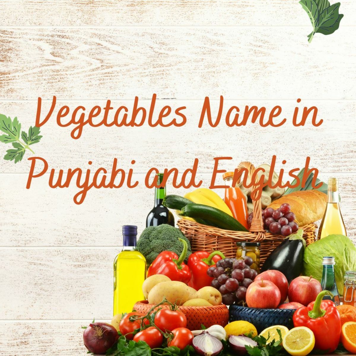 20 Vegetable Names in Punjabi and English