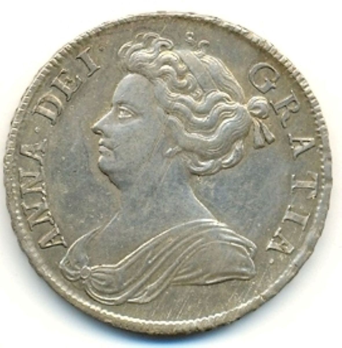 A half crown from Queen Anne's reign (1702–1714)