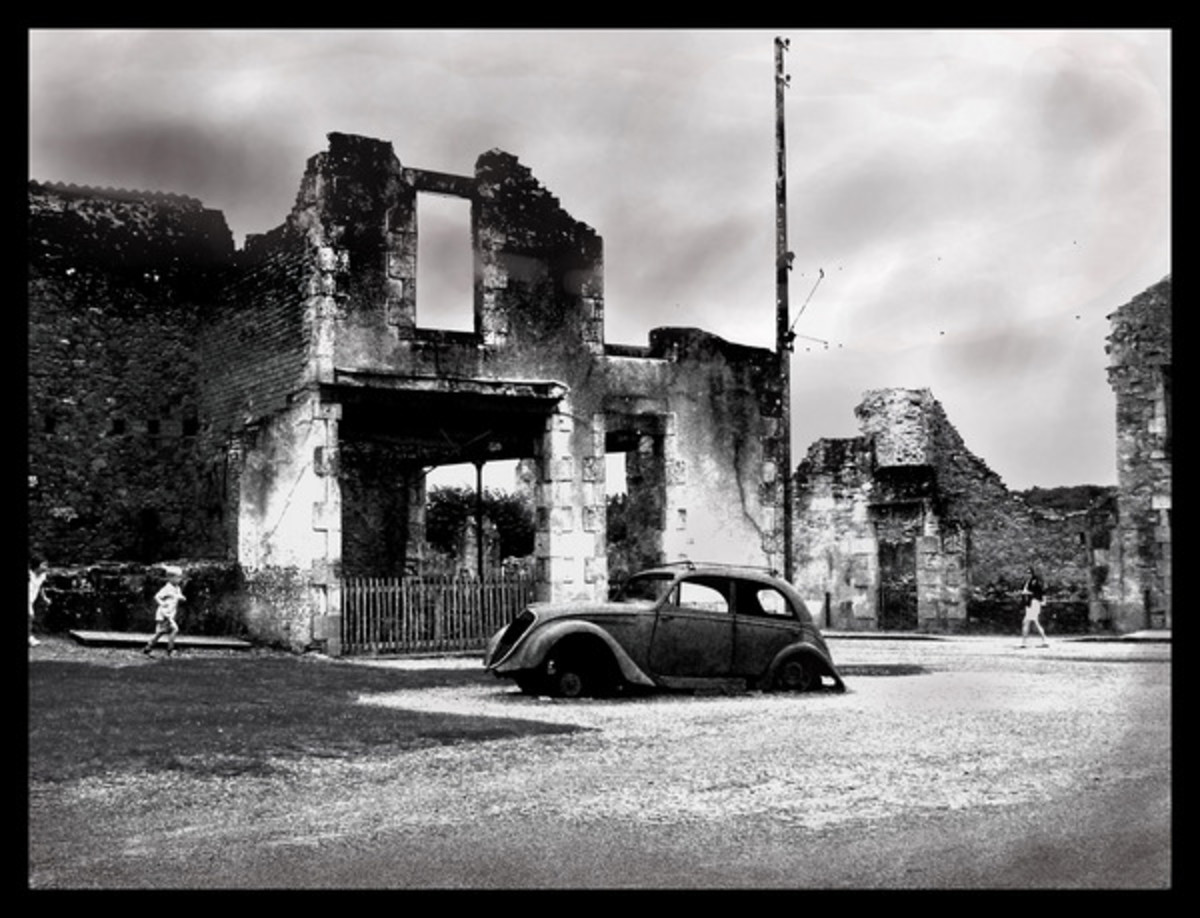 Oradour-Sur-Glane a World War Ii Memorial and Visitor Centre in, Limousin, France