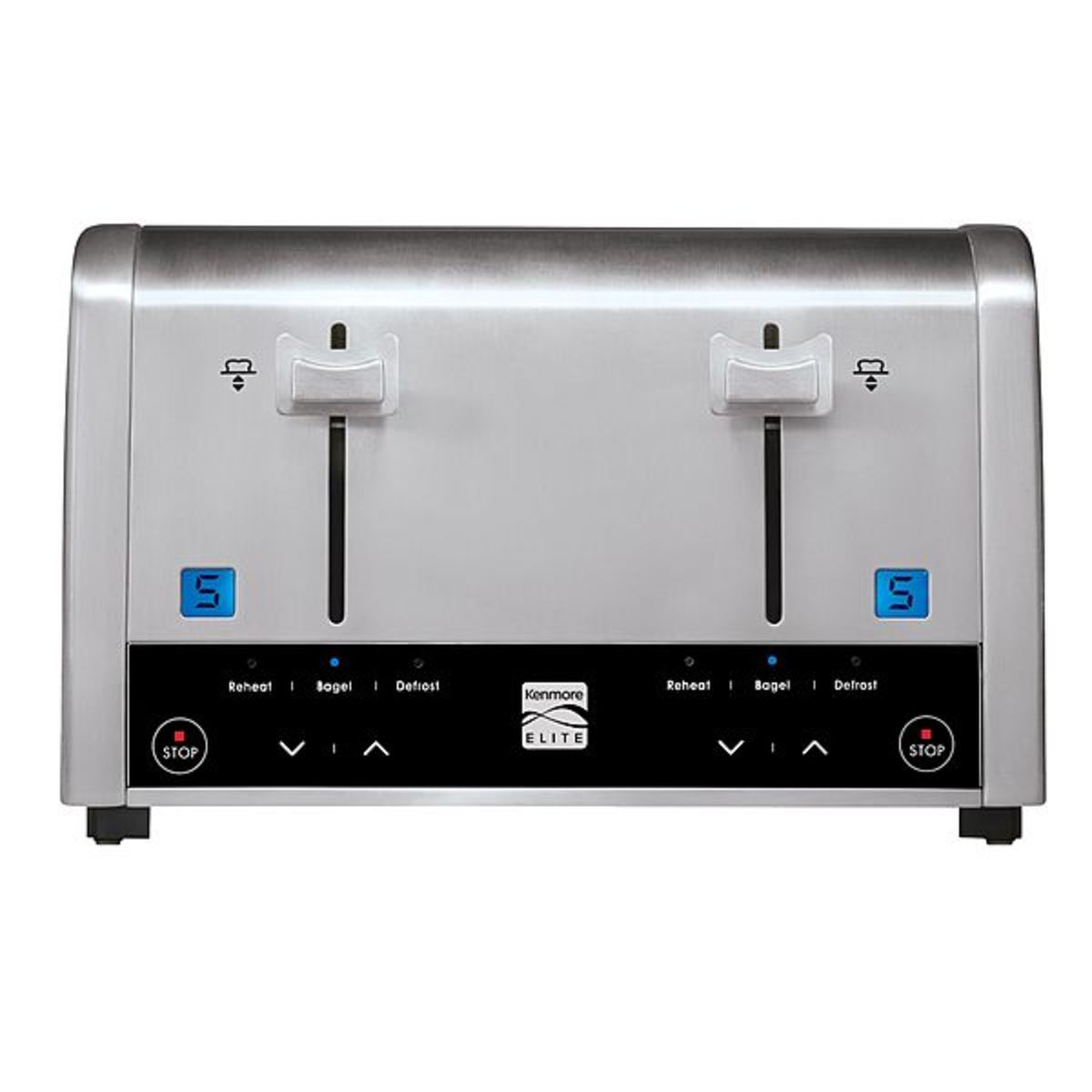 West Bend 4-Slice Toaster with Anti-Jam and Auto-Shut-Off, in