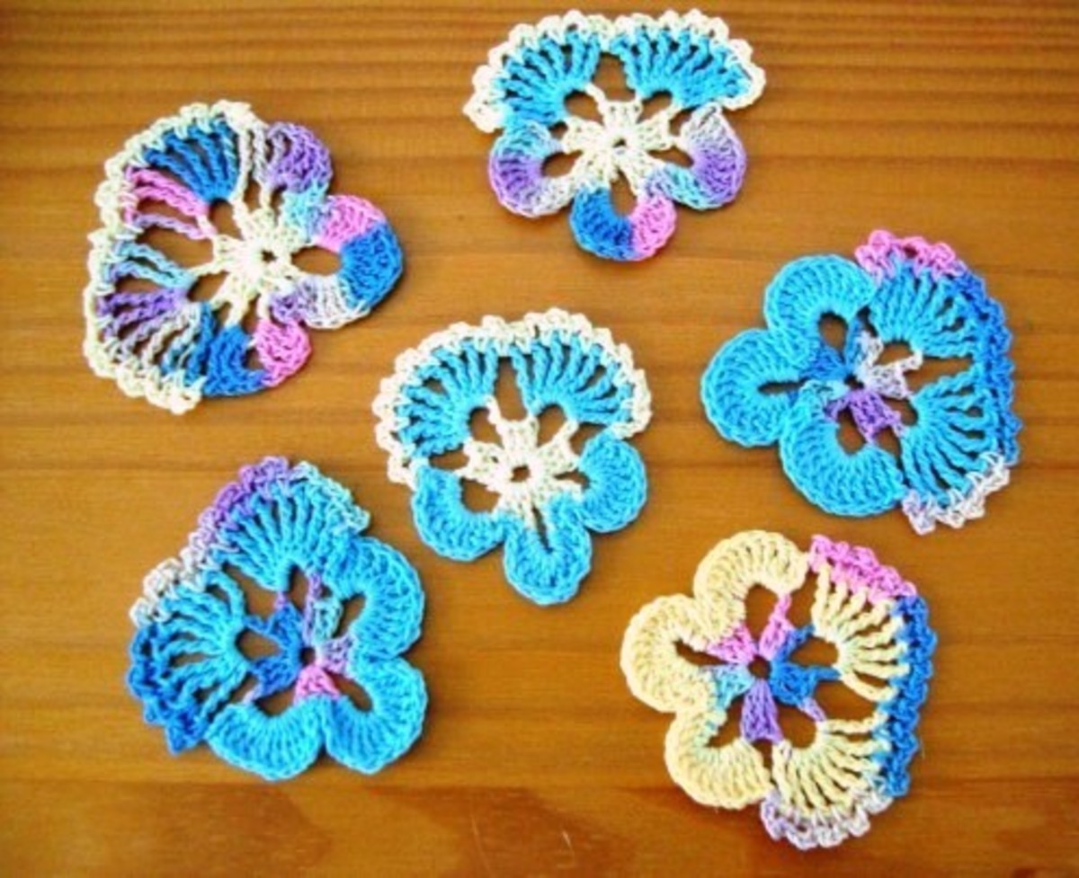 How to Make a Crocheted Pansy - HubPages