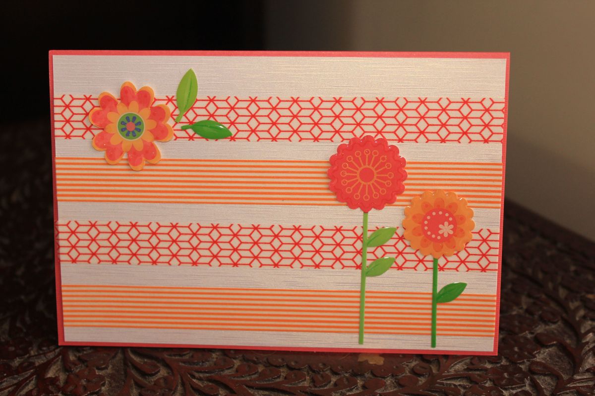 Washi Tape Flower Cards