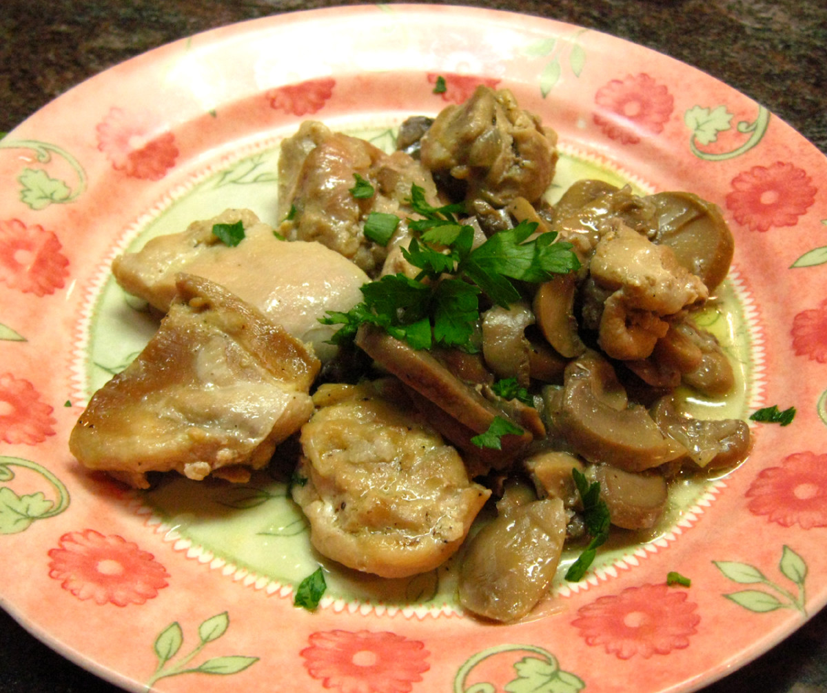 Chicken With Mushrooms and Onions - Low Carbs Recipe