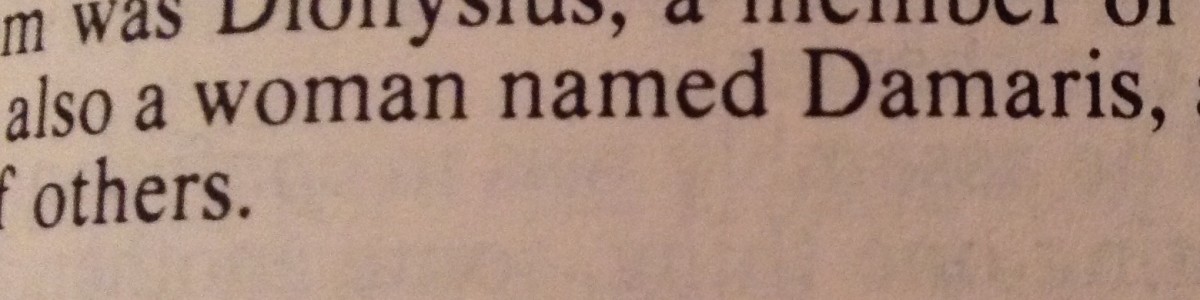 A Woman Named Damaris Became A Believer