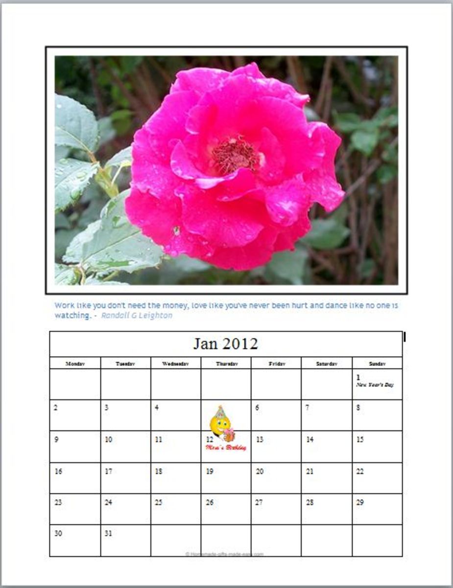 How to Make a Photo Calendar - Easy step by step instructions