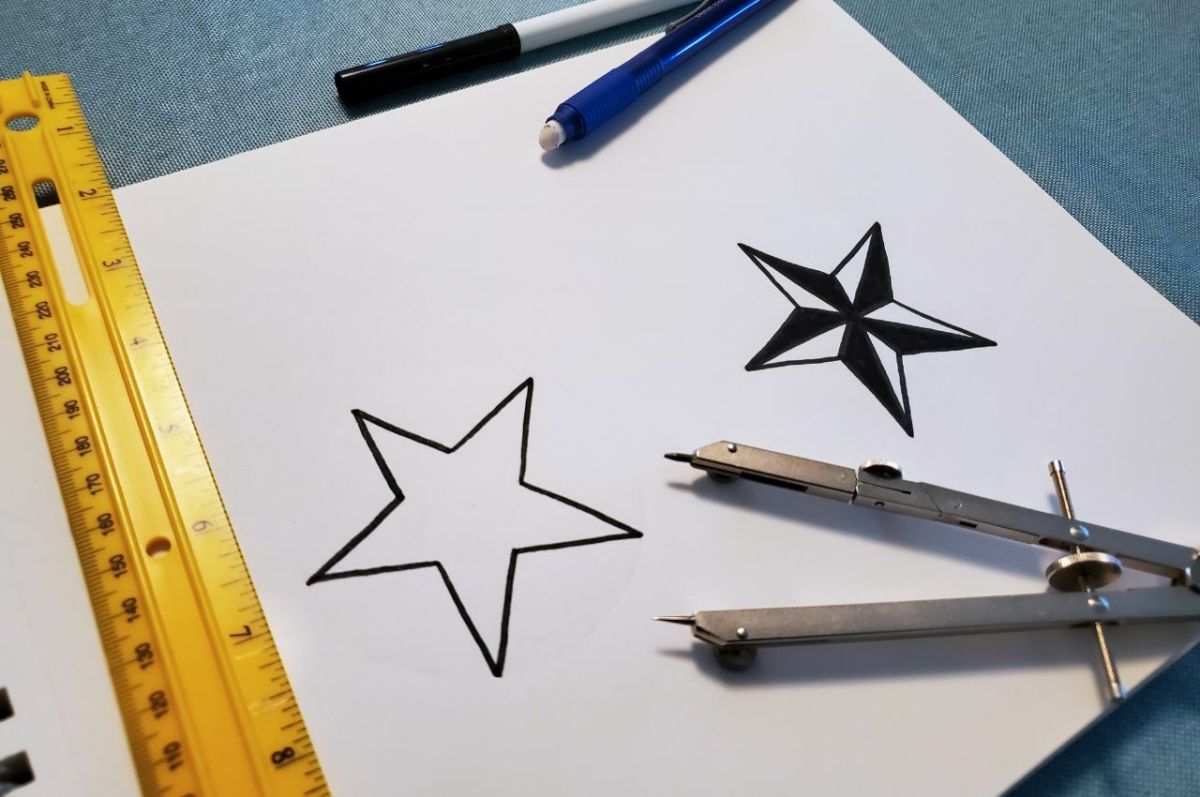 How To Draw Stars And Nautical Stars Without Tracing Feltmagnet 7865