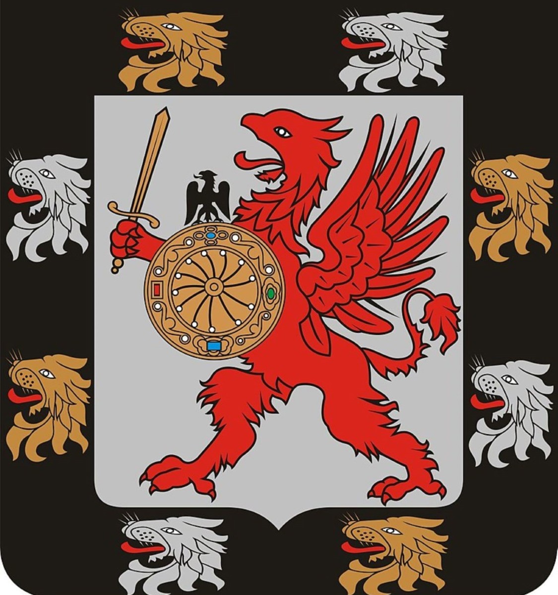 The Romanov coat of arms. 