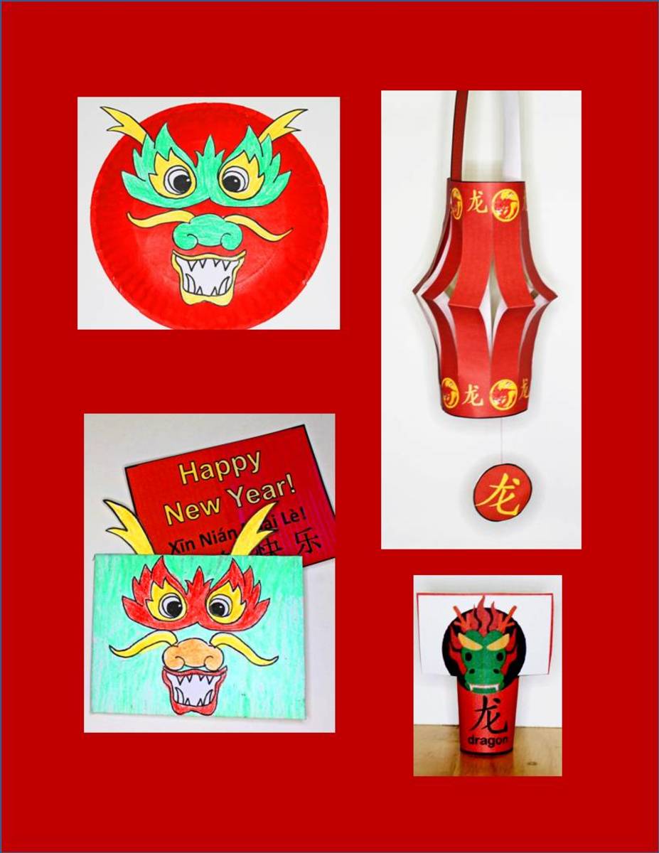 Year of the Dragon Crafts: Printable Kid Projects for Chinese New Year