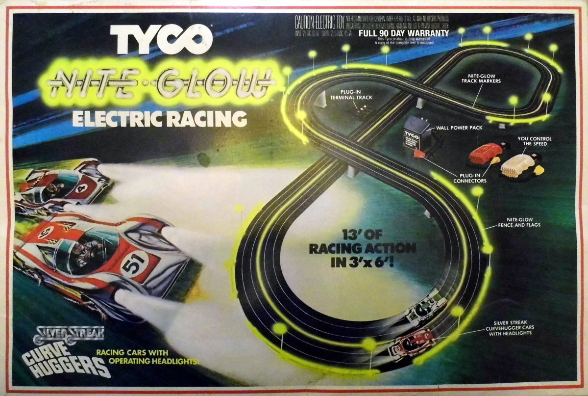 My Tyco Nite-Glow Slot Car Racing Set (Vintage '70s Toy)