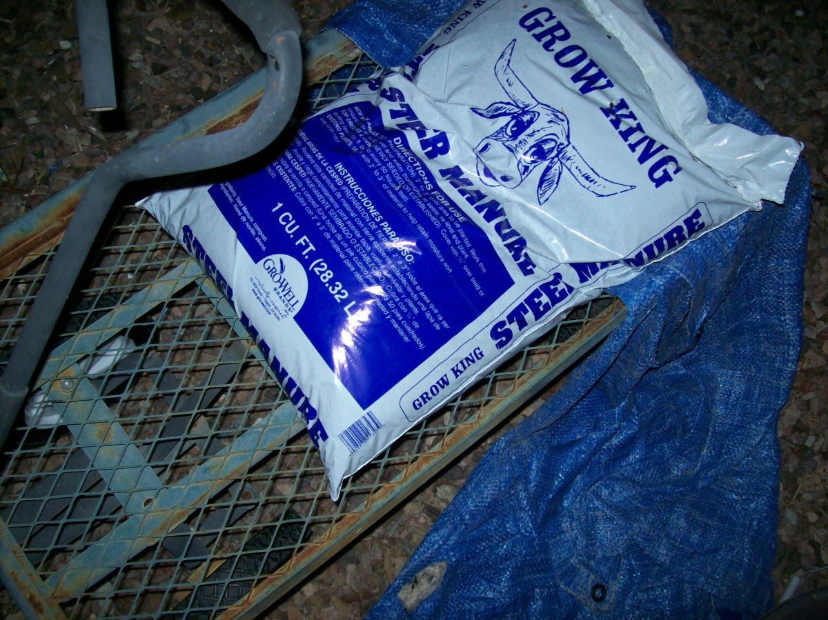 Use manure to acidify the Arizona soil.