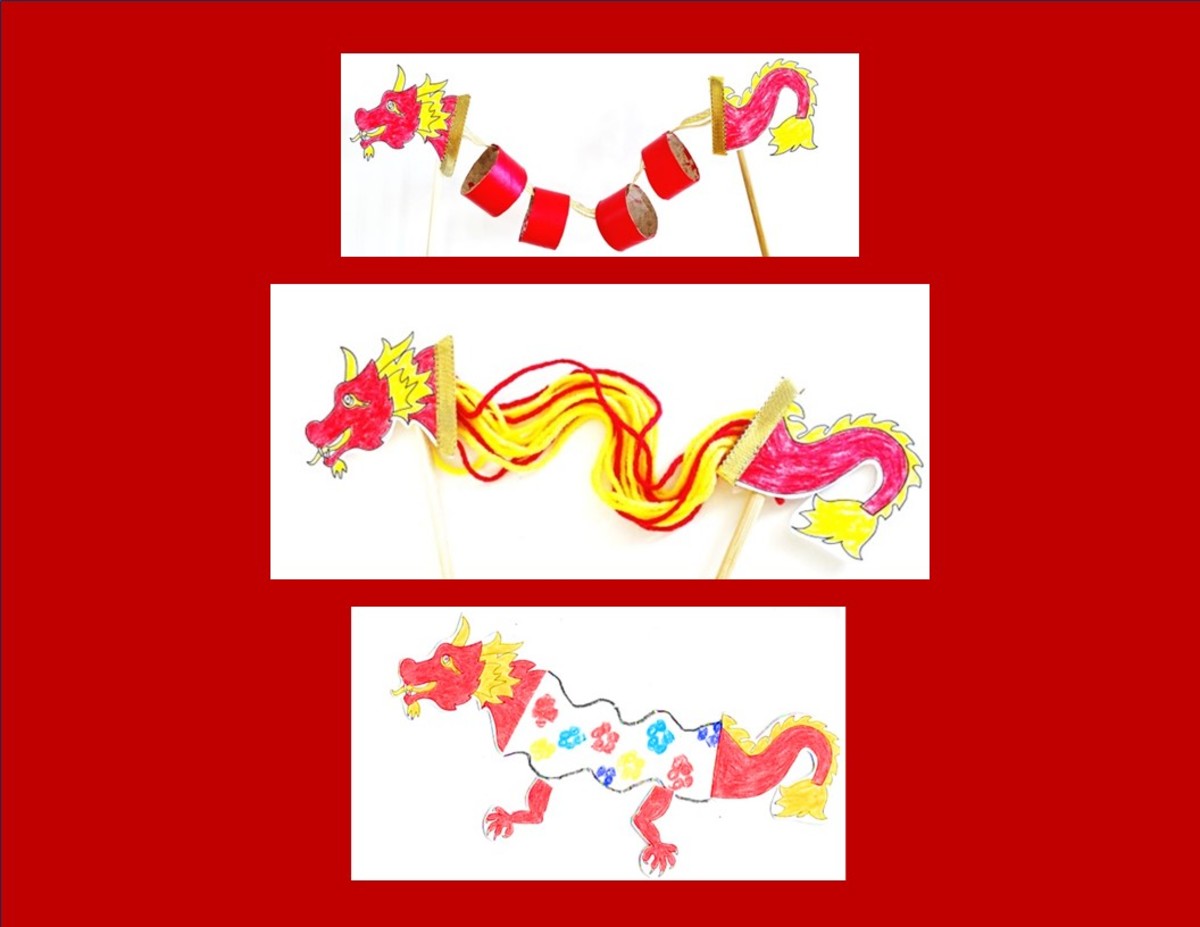 How to Craft Chinese Dragons With Printable Templates