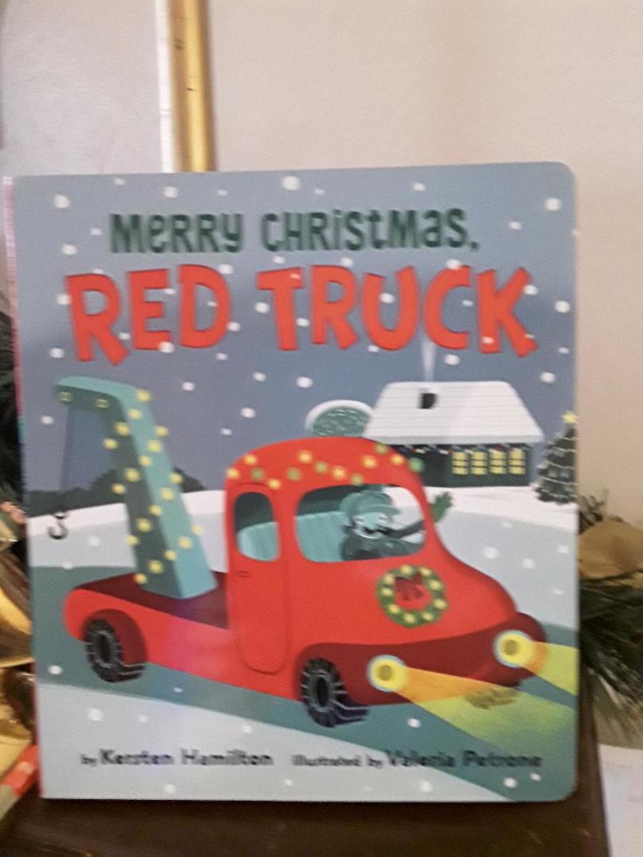 Christmas With Favorite Red Truck in Holiday Picture Book