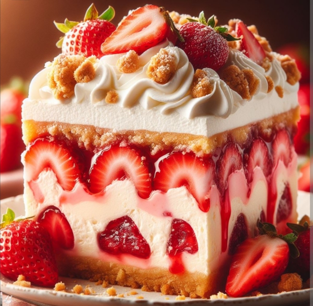 How to Make Strawberry Cheesecake Dump Cake Step by Step