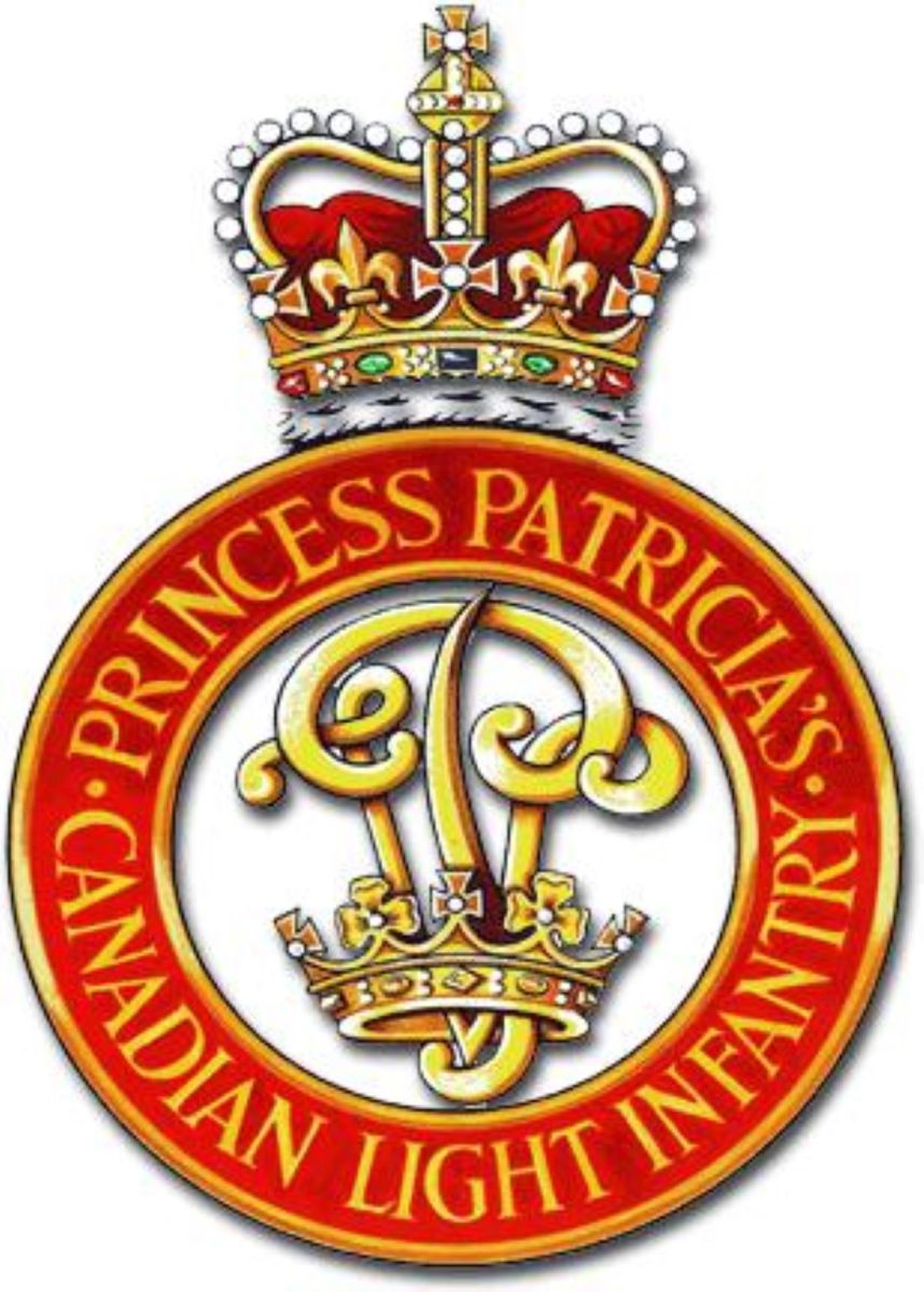 The badge Patsy designed for her regiment, the Princess Patricia's Canadian Light Infantry. 