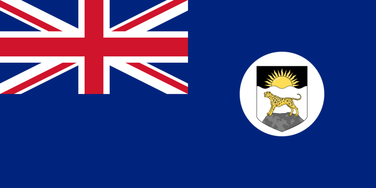 1914-1919 flag of Nyasaland, a former British protectorate in Africa (now Malawi), had a leopard on it. 1914-1919 flag of Nyasaland, a former British protectorate in Africa (now Malawi), had a leopard on it.