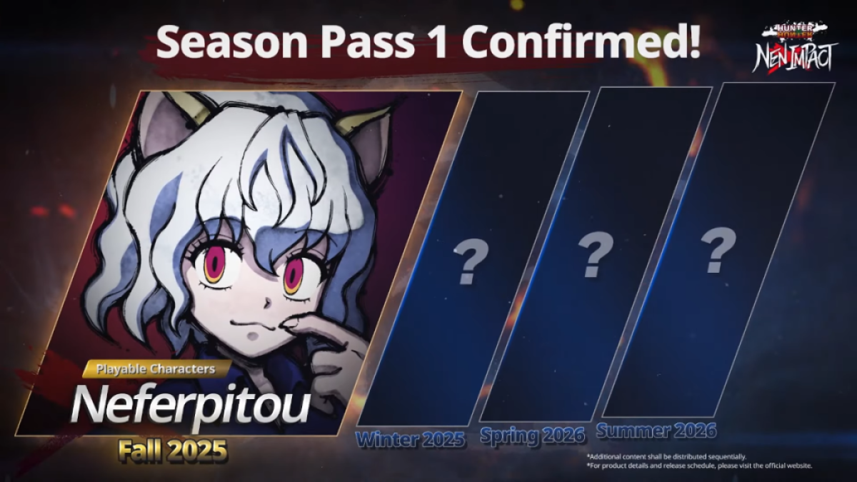 Neferpitou Pounced Onto The HunterxHunter NenImpact Roster On October