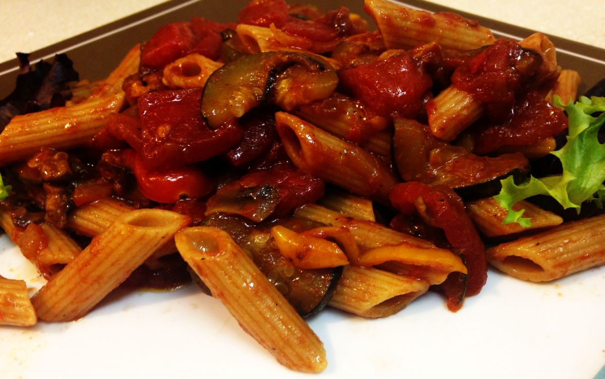 Healthy Balsamic Veggie Pasta