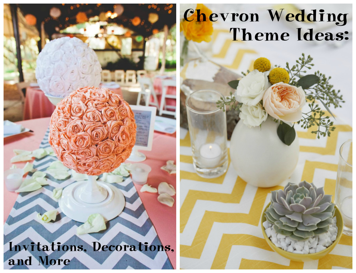 Chevron Wedding Theme Ideas: Invitations, Decorations, and More