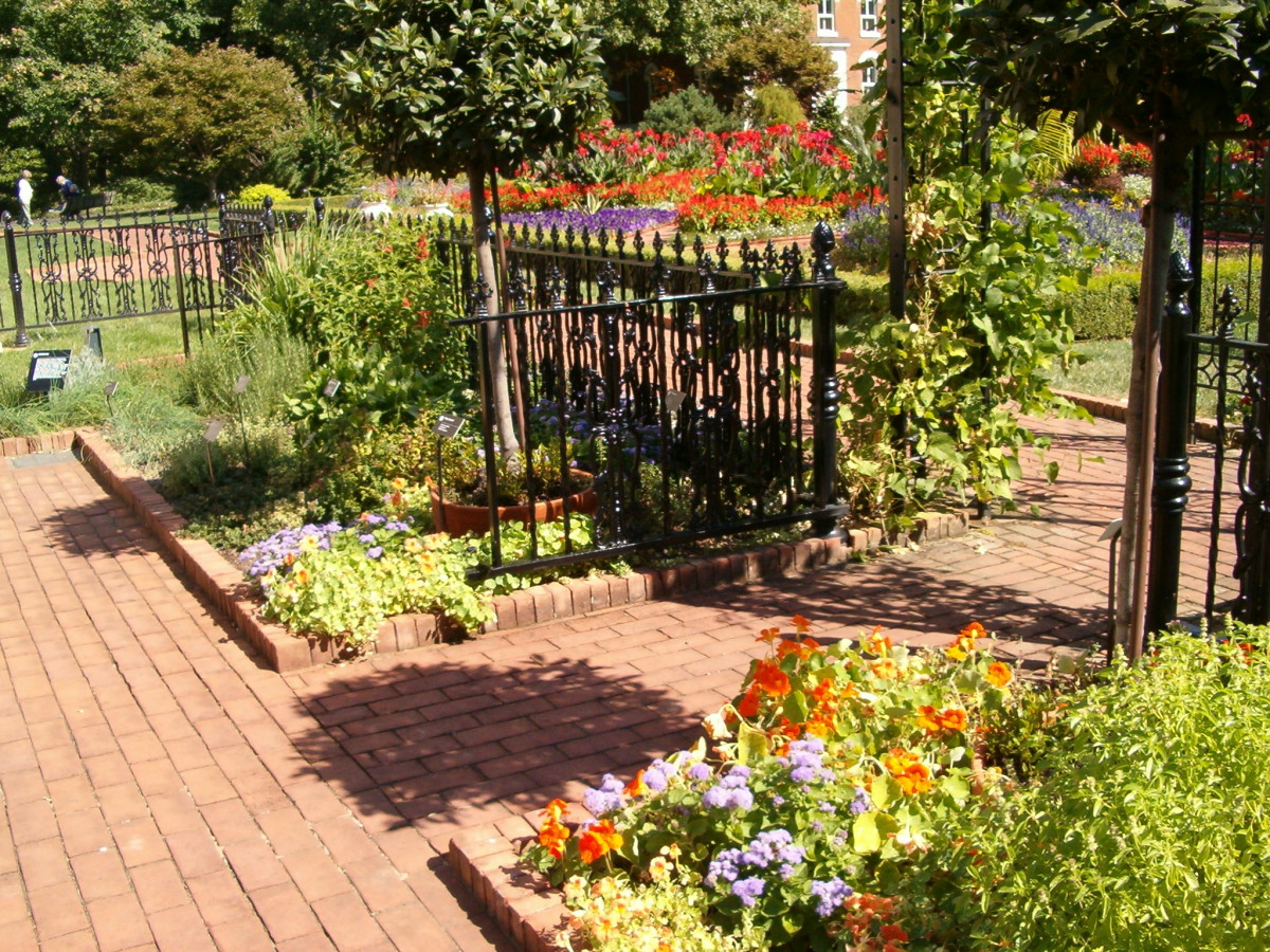 This gate was close to the herb garden This gate was close to the herb garden