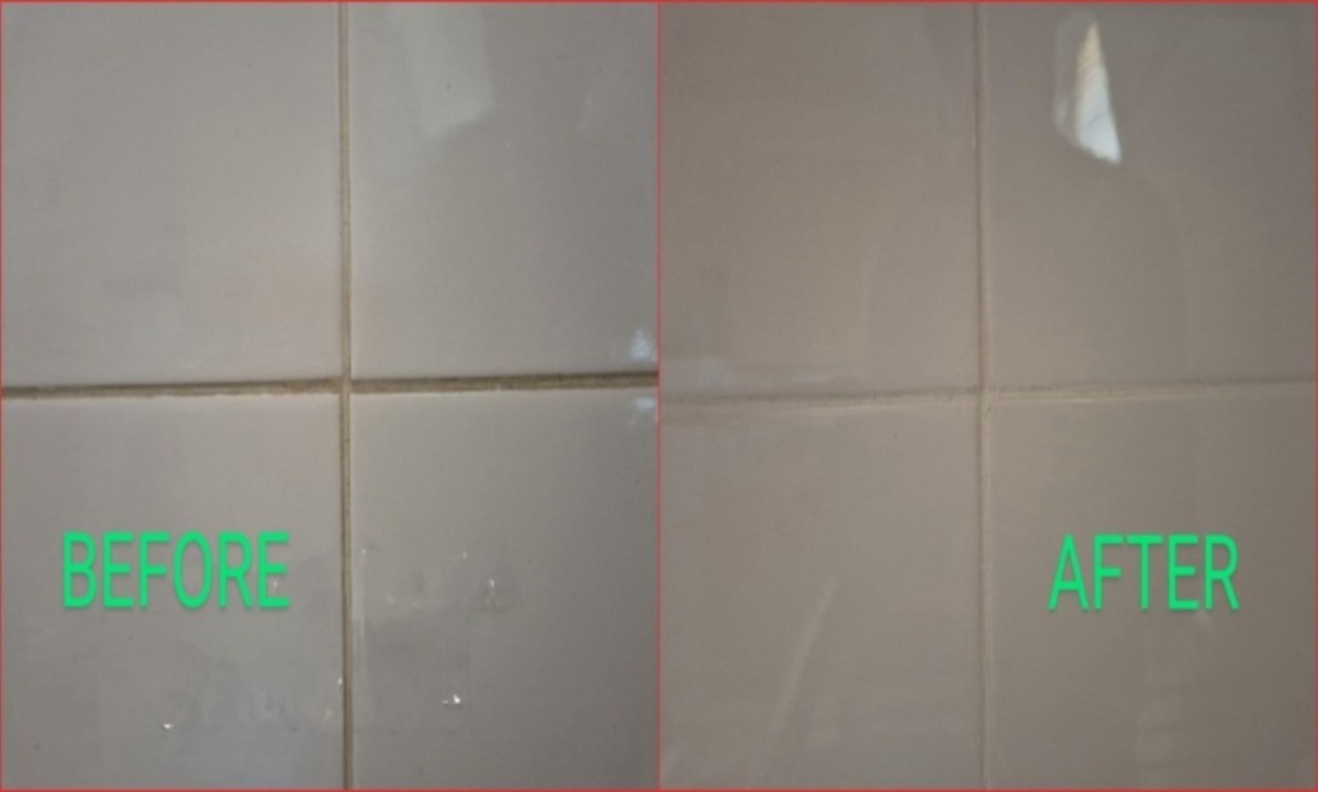 How To Clean Dirty, Stained Tile Grout Without Cleaning Products