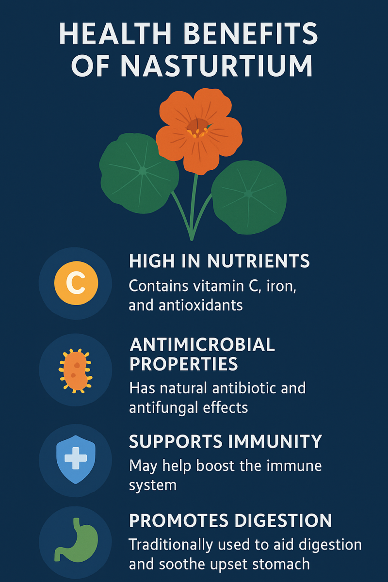 The Various Health Benefits and Uses of Nasturtiums