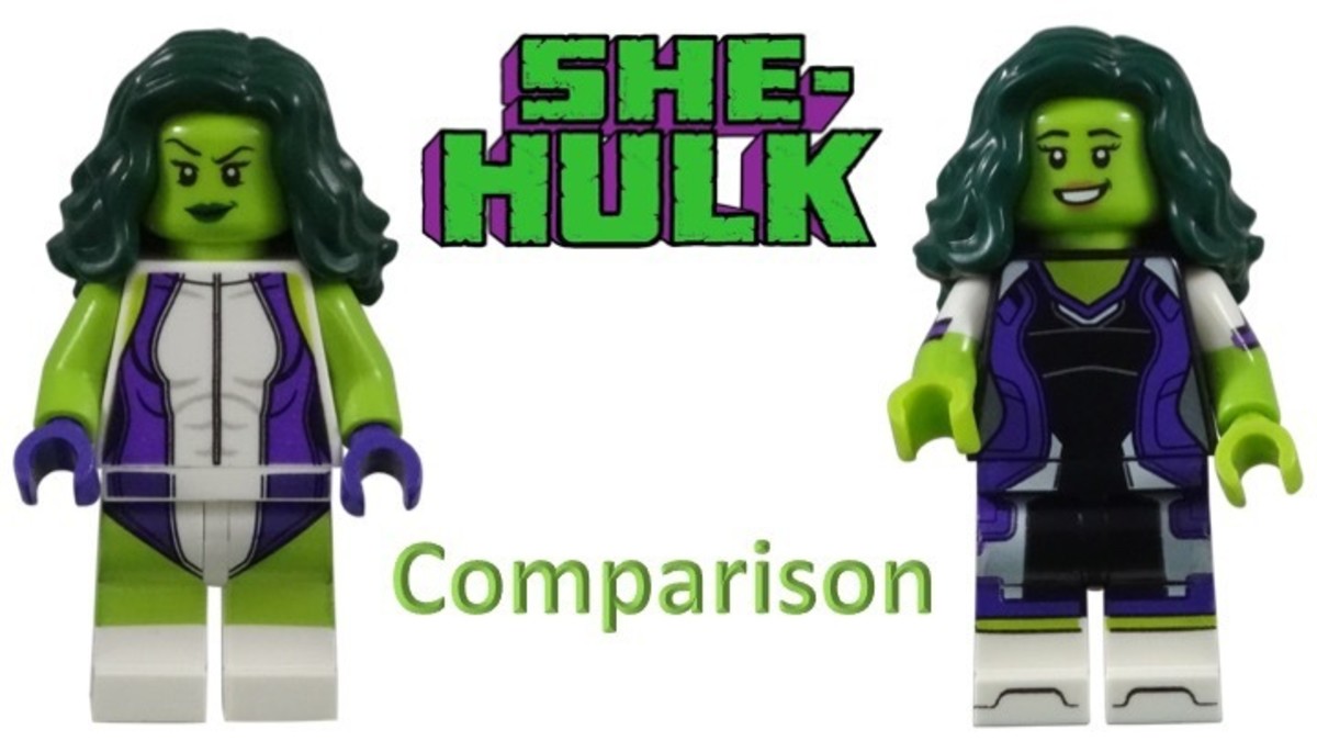 LEGO She-Hulk Minifigure Comparison