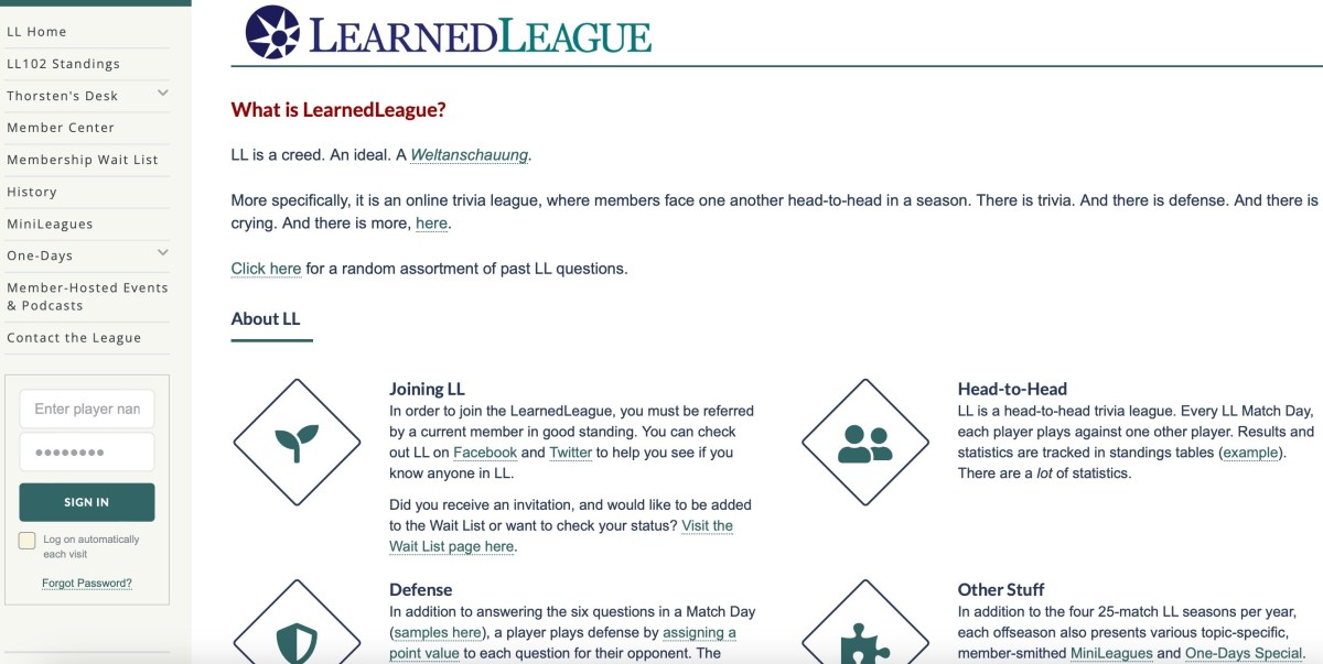 The Three (maybe 4) Best Daily Trivia Sites on the Internet