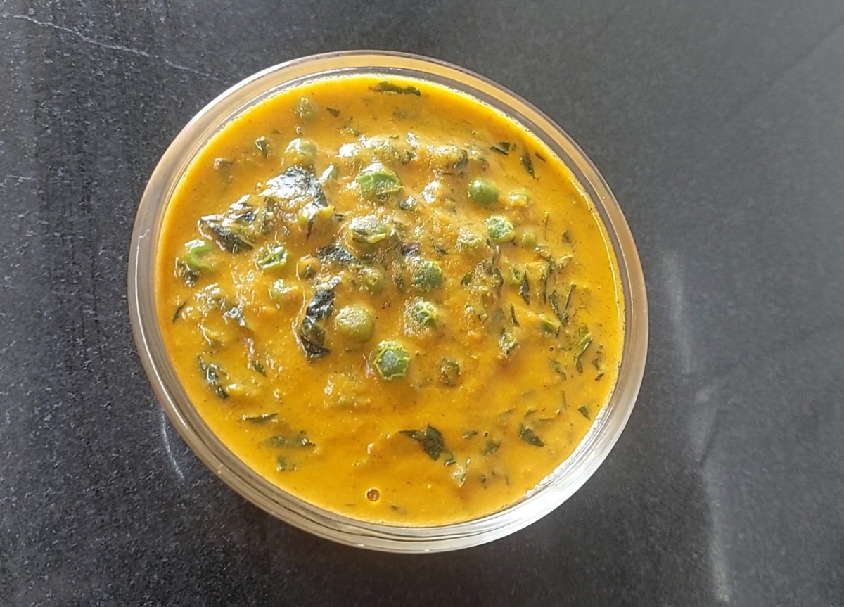 Methi Peas Curry