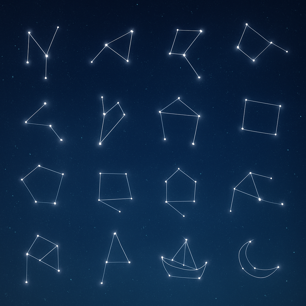 The 27 Nakshatras of Vedic Astrology.