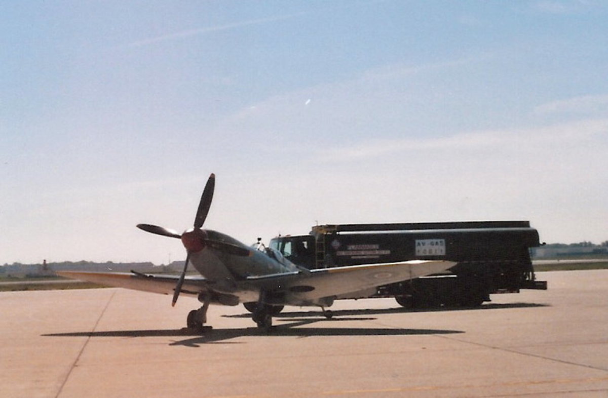 A Spitfire at the Andrews ADB, MD, Open House, May 2005. A Spitfire at the Andrews ADB, MD, Open House, May 2005.