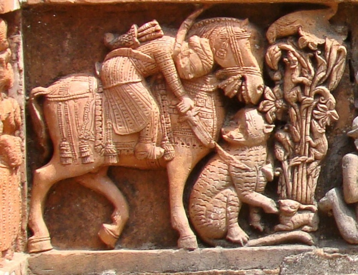 The Story of Non-Human Workers in temple decoration of West Bengal