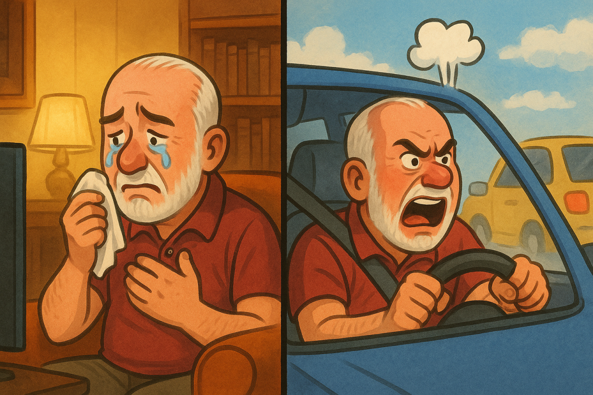 I Cry at Acts of Kindness in Movies, Then Swear at the Driver Who Cuts Me Off