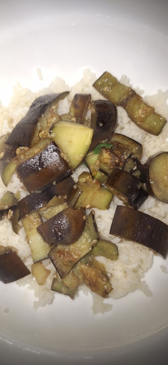 Honey Chili Garlic Glazed Eggplant (Little Finger Eggplant Recipe)