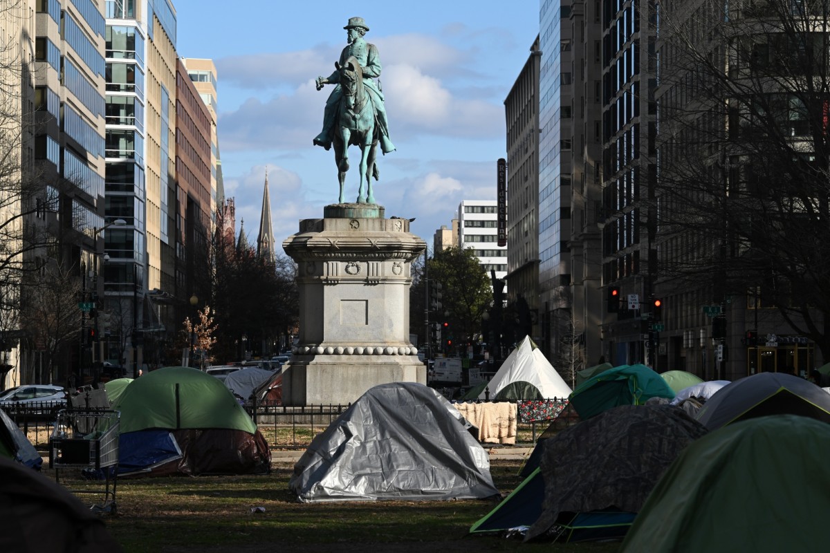 Homeless People Leave Washington