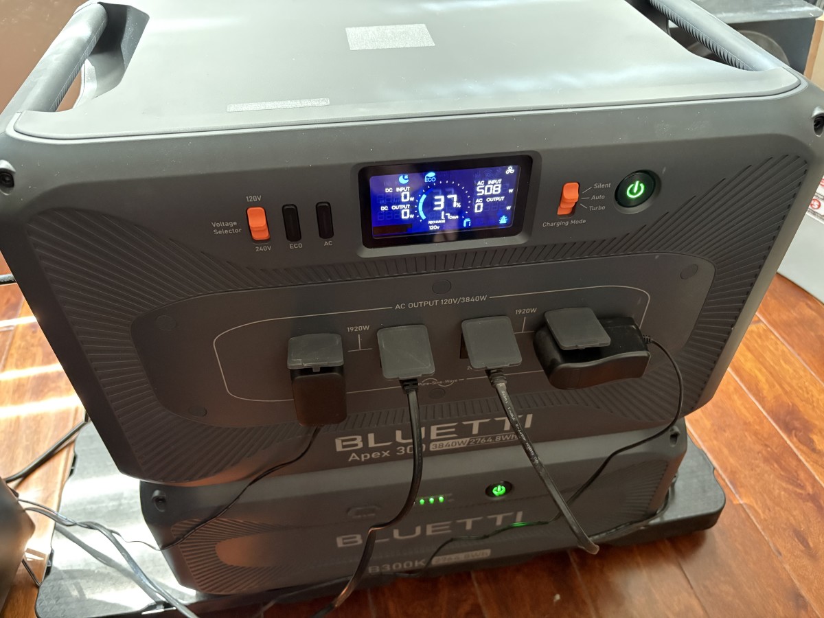 BLUETTI’s Apex 300 Portable Power Station Provides Power, Part Two: Not Relying On The Electric Grid