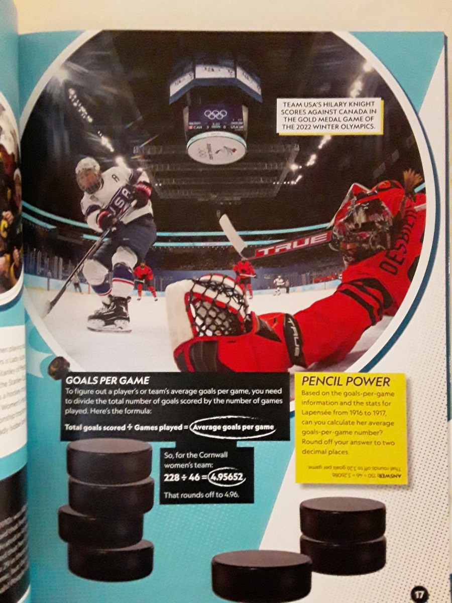 Hockey and Math Skills Are Partners in Exciting Book from National ...