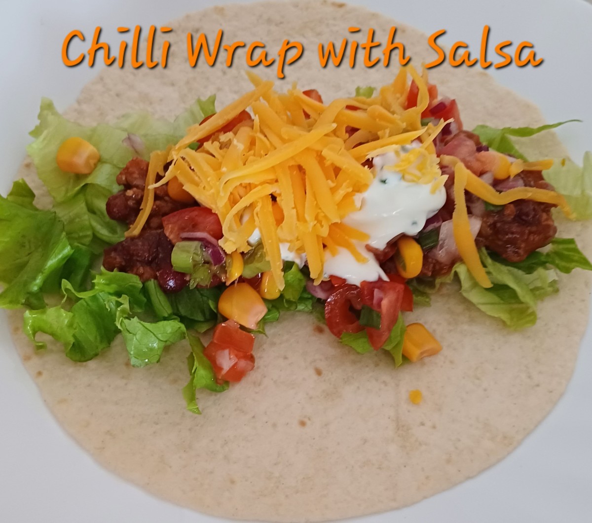 Saturday Night Make-in: Easy Mexican Chilli Wrap Recipe, Using Leftover Chilli Con Carne...