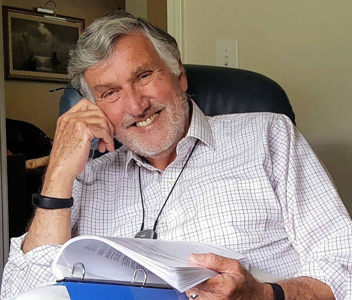Graham Kerr at home