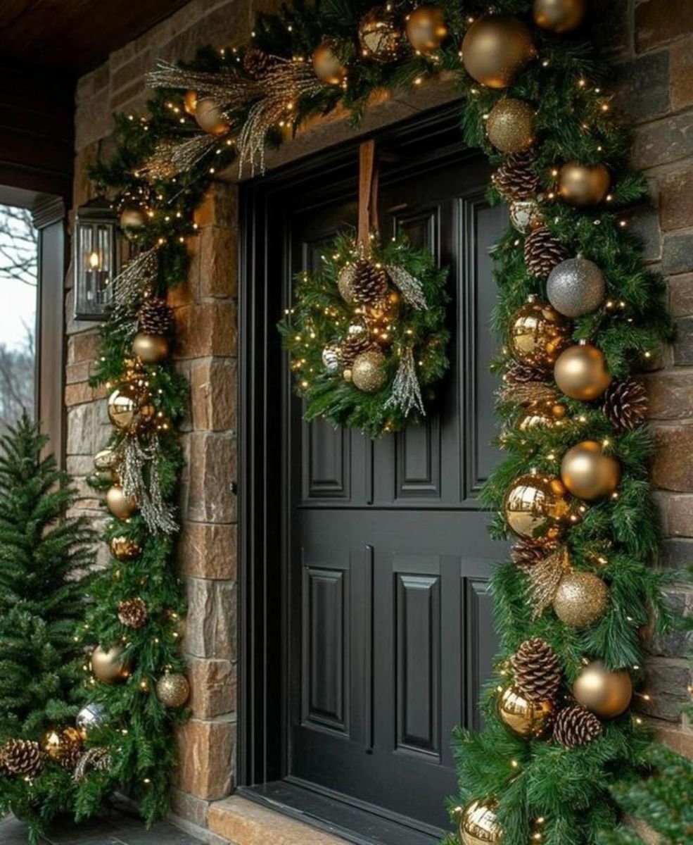 40+ Genius Christmas Front Porch Decorating Ideas