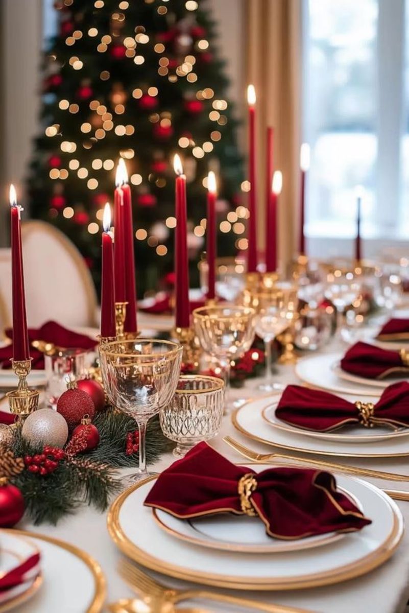 20+ Stunning Christmas Tablescape Settings and Decorating Ideas