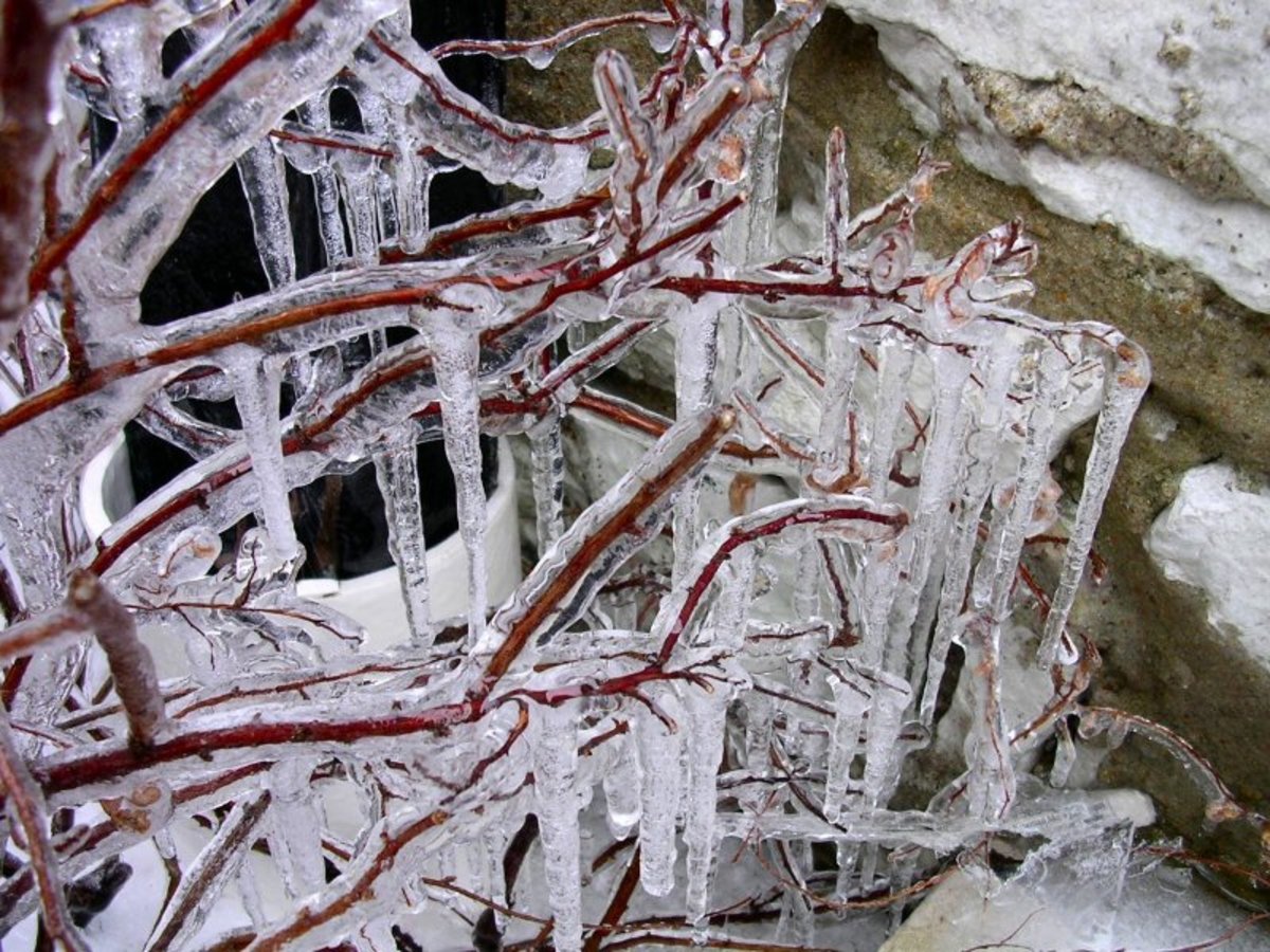 Icicles and Crystal Snowflake Ornaments - Dreaming of a White Christmas