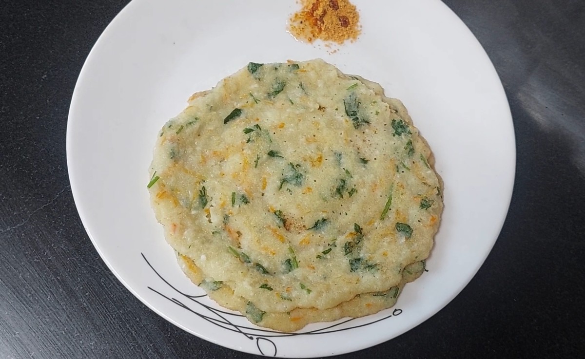 Easy and Instant Poha Rava Chilla