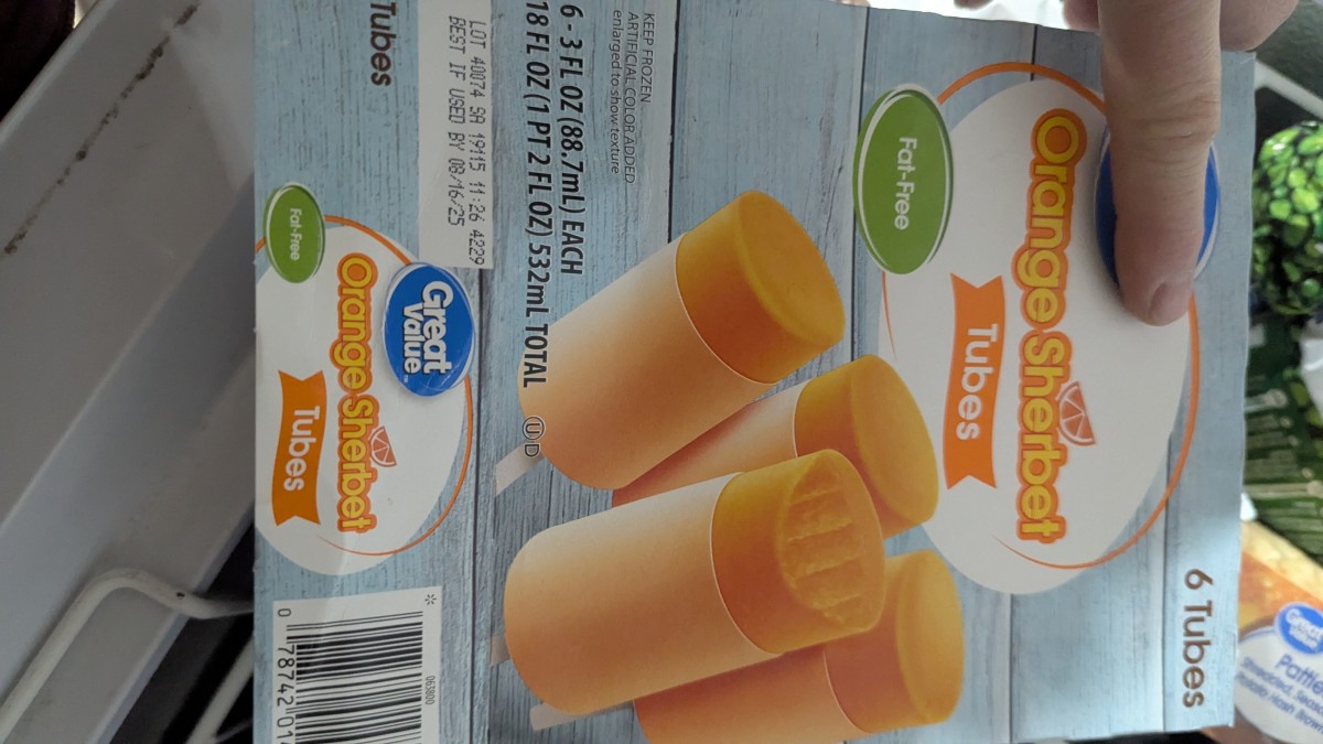 Orange Sherbet Push Up - a Favorite Treat of my Younger Years