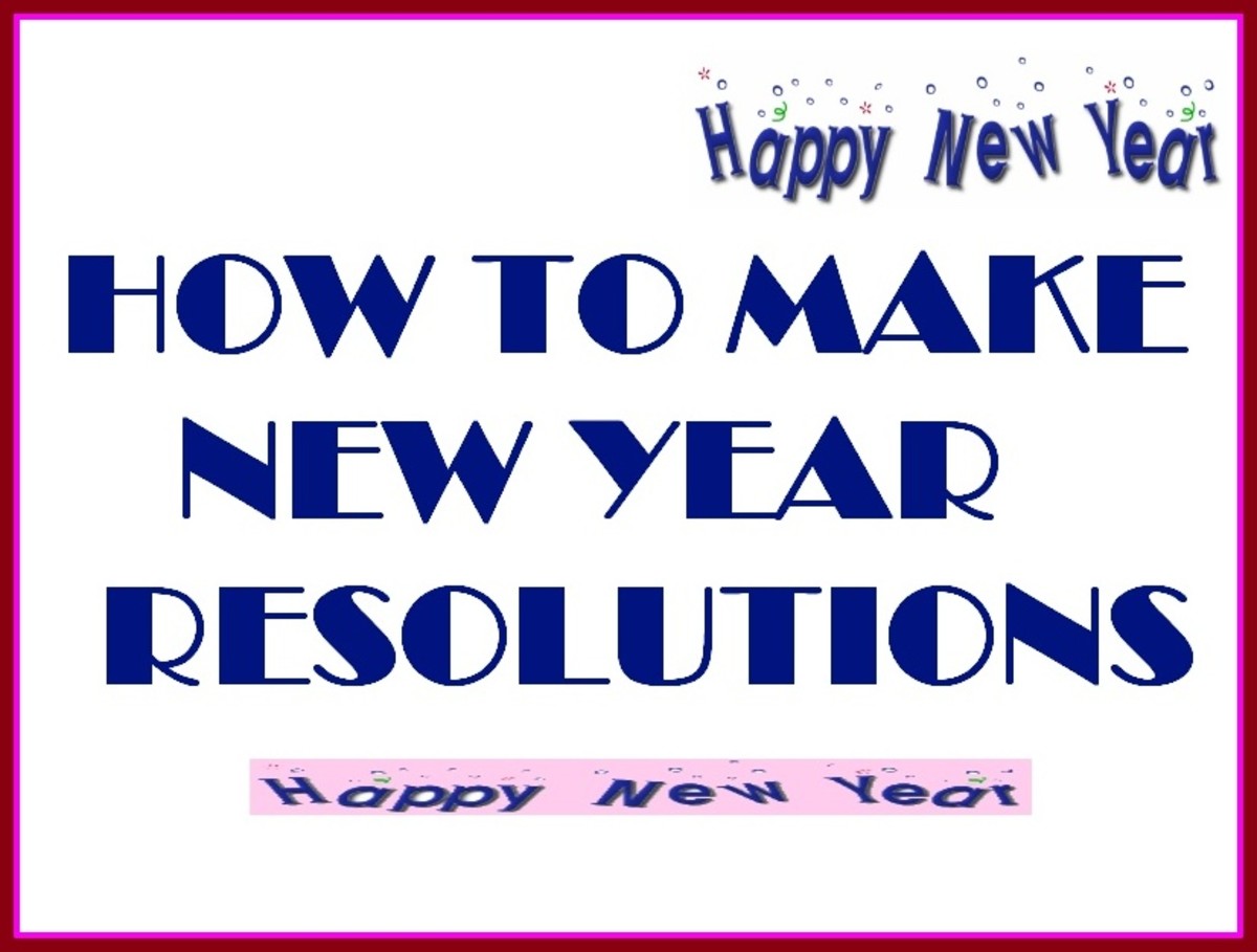 How To Make New Year's Resolutions