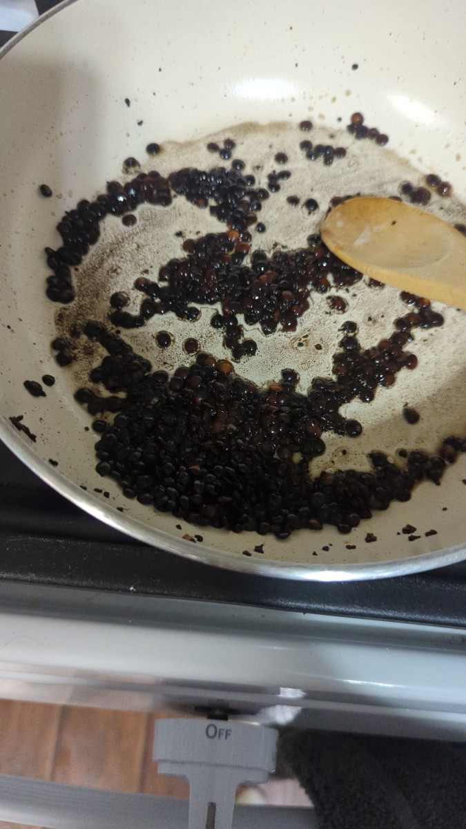 Lentil Beans - Sauteed in Butter